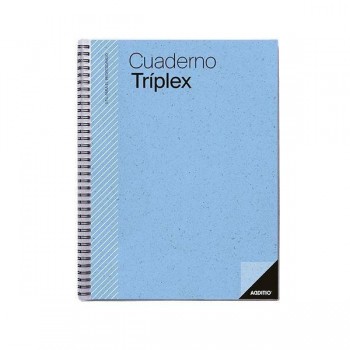 Cuaderno tríplex Additio plan mensual evaluación Agenda tutoría reuniones y 6 fundas 22,5x31cm