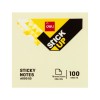 Bloc notas adhesivas DELI 100h 76x76mm amarillo