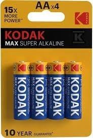 Pila alkalina KODAK MAX en blister de 4 pilas