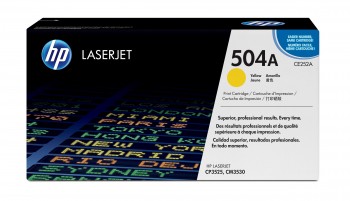 HP Toner laser CE252A amarillo original (7K) Nº504A HP LaserJet CP3525/CM3530