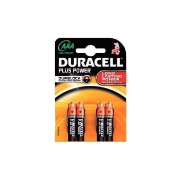 Pila Duracell Plus Power AAA en blister de 4uds