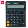 Calculadora sobremesa DELI EM888F 12 dígitos verde oscuro 202,2x158,5x31,3mm. (solar/pila LR54)