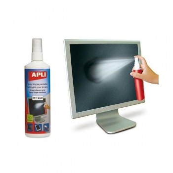 APLI Spray limpia pantallas 250ml.