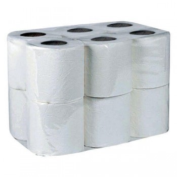 Rollos papel higiénico doméstico Bunzl 2h en fardo de 108 rollos