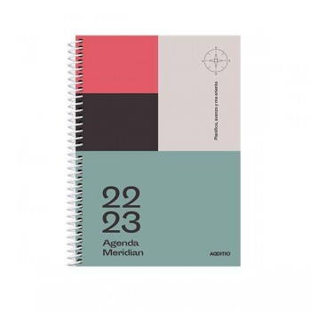 Agenda espiral secundaria o bachillerato Additio Meridian SV 144pag A5