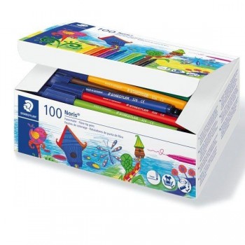 Rotulador Staedtler Noris 326 - 1 mm - Colores surtidos - School Pack 100 ud