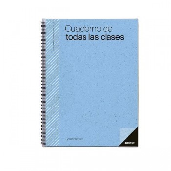 Cuaderno Additio plan del curso evaluación y programación semanal con 4 fundas 22,5x31cm