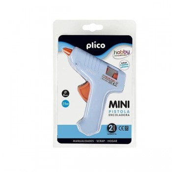 Pistola mini silicona Plico termofusible 25w