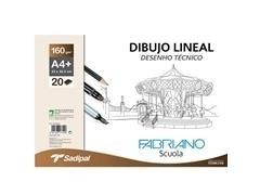 Papel de dibujo lineal Fabriano - 160 g - Pack 10 hojas