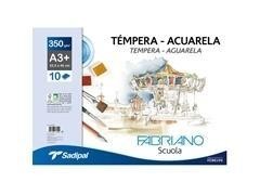 Bloc espiral papel acuarela Fabriano 350g