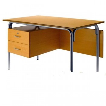 Mesa profesor estructura verde 120x70x76cm haya