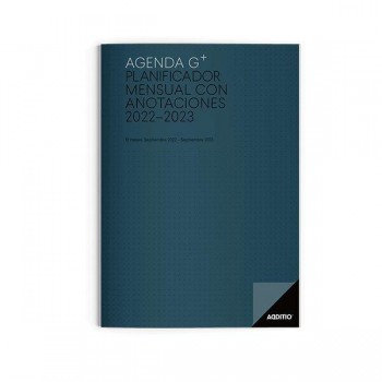 Agenda G Plus para el profesorado mes a la vista con hojas para anotaciones 19,5x29,5cm