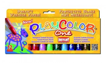 Témpera sólida Playcolor One - Caja 12 ud