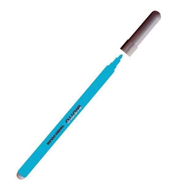 Rotulador Giotto Turbo Color - 2,8 mm - Color azul cielo - Caja 12 ud