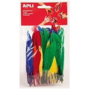 Plumas indio Apli - Tamaños surtidos - Colores surtidos