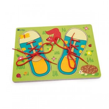 Puzzle Lacing Shoes Andreu Toys