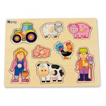 Puzzle 8 piezas granja Andreutoys