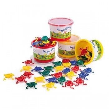 Juego 16 ranitas saltarinas Andreutoys 4cm