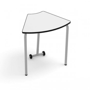 Mesa Mirplay Hexa estructura metálica talla 4 blanco