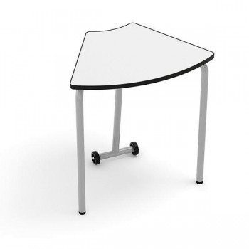 Mesa Mirplay Hexa estructura metálica talla 5 blanco