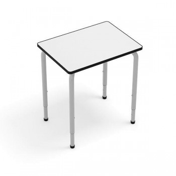 Mesa Mirplay Square estructura metálica regulable T4-T6 68,5x50cm blanco