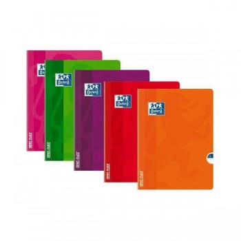 Libreta grapada tapa plástico Oxford OpenFlex 48h 90h horizontal A4 colores surtidos