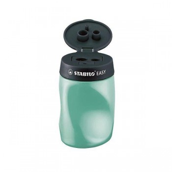 Afilalápices para zurdos Stabilo Easy Sharpener petróleo