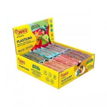 Plastilina Jovi Nature - 50 g - Colores surtidos - Caja 18 ud