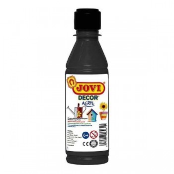 Pintura multiusos JOVIdecor 250ml. NEGRO acryl