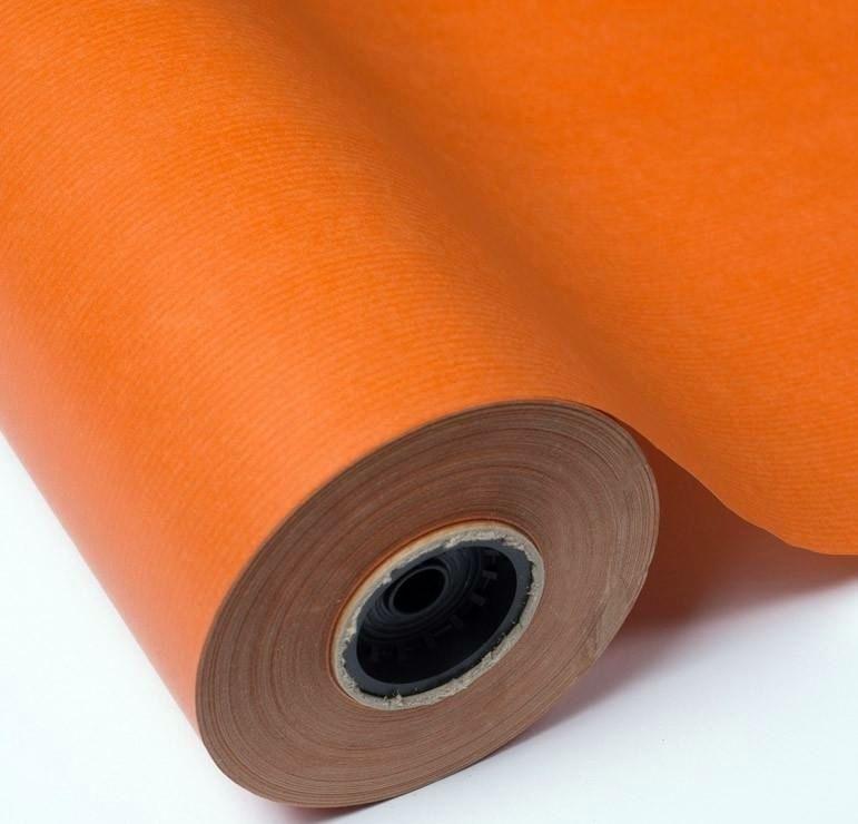 Rollo papel kraft gama coral 1x5m naranja
