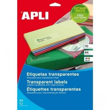 Etiquetas transparentes Apli - Permanentes - Inkjet