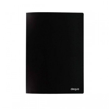 Carpeta fundas Dequa PP rígido Folio negro