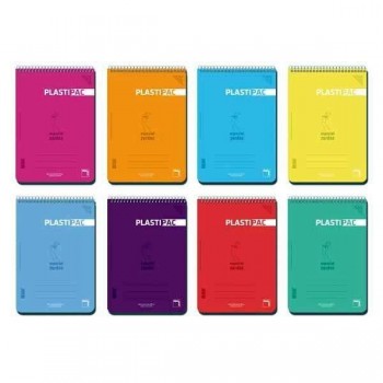 Bloc Pacsa especial zurdos - PP - Folio - 4x4 - 80 hojas - 90 g - Colores surtidos