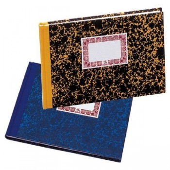 Cuaderno cartoné Dohe rayado horizontal 100h cuarto apaisado azul