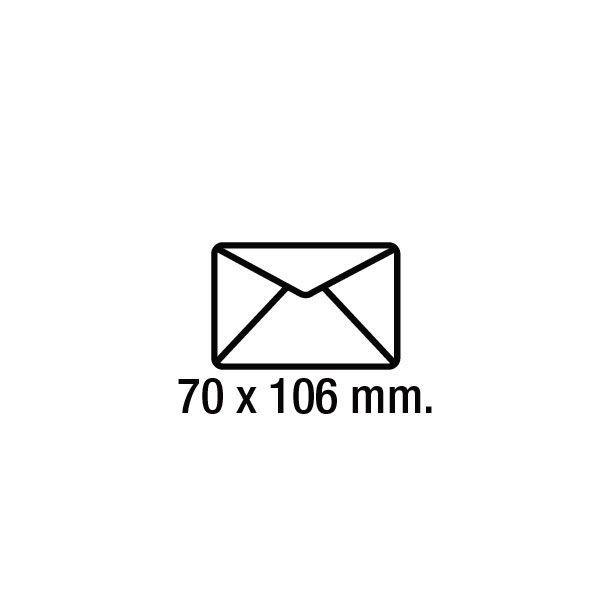 Sobres tarjeta visita Sam 70x106mm en caja de 100