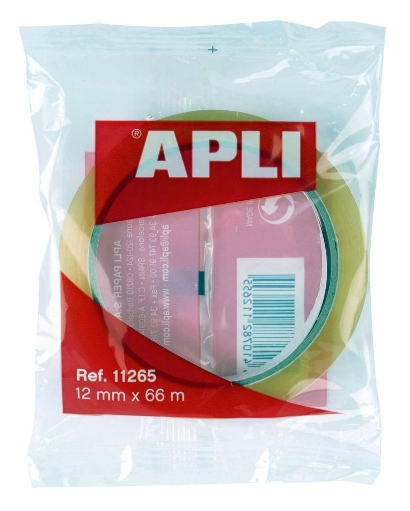 Cinta adhesiva APLI 66x12 transparente (c-12)