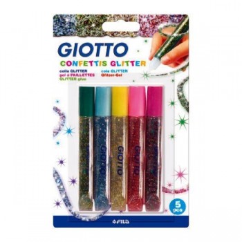 Pegamento especial confettis 391 10,5ml 5 colores