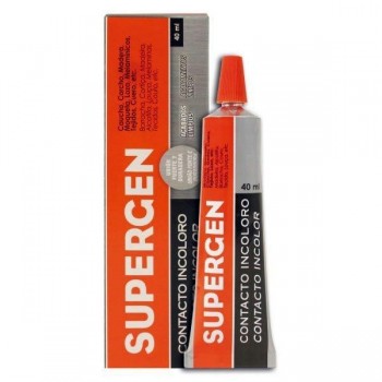 Tubo de pegamento de contacto Supergen incoloro 40ml