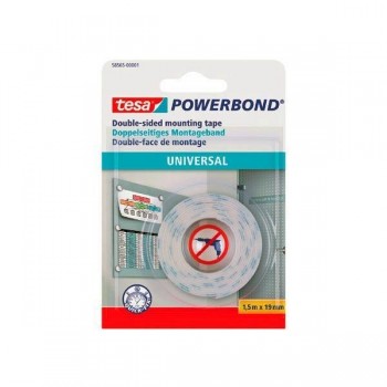 Cinta adhesiva Tesa Powerbond doble cara universal 1,5mx19mm