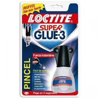 Tubo pegamento Loctite Super Glue3 con pincel 5g