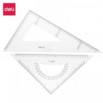 Juego de escudra y cartabón DELI 33cm