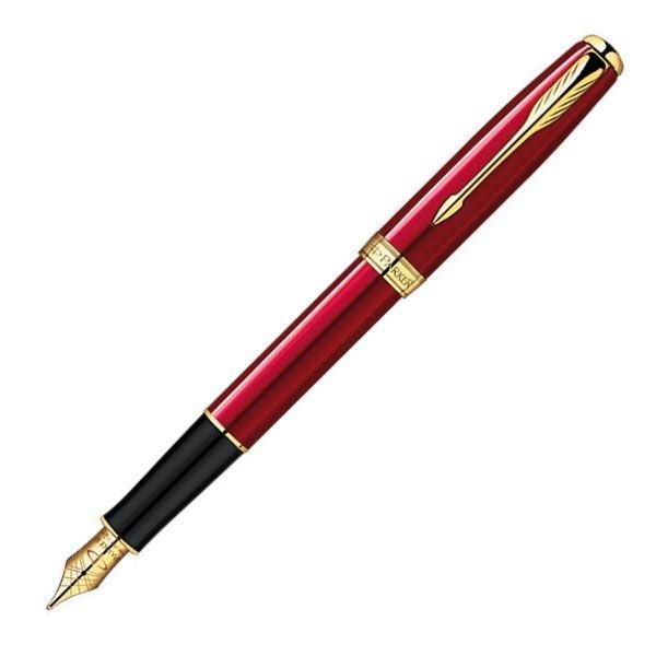 Pluma Parker Sonnet laca roja GT