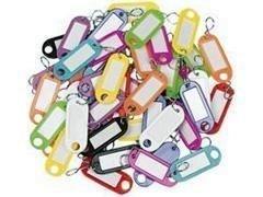 Llavero plastico Q-CONNECT 22x58mm (100) colores