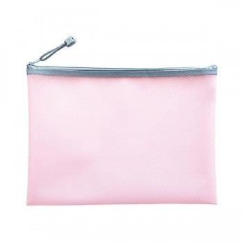 Bolsa con cremallera Dohe A4 pastel