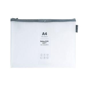 Bolsa Zipper Grafoplas Eva mate A4 blanco