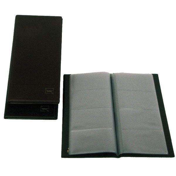 Tarjetero basic Grafoplas PVC 20 fundas 160 tarjetas negro