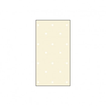 Rollo de papel celofan PRYSE decorado 0,80x50mts pp. trasparente punto blanco