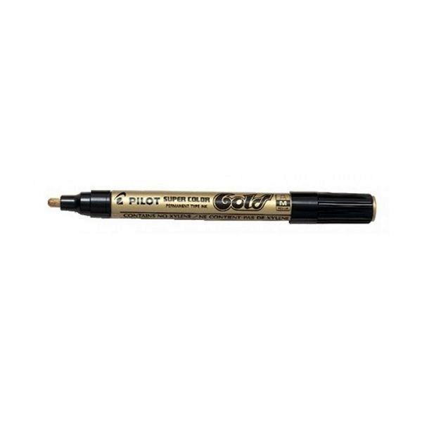 Marcador permanente Pilot Super Color - Trazo 2 mm - Color oro