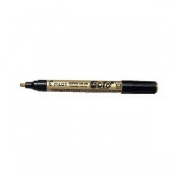 Marcador permanente Pilot Super Color - Trazo 2 mm - Color oro