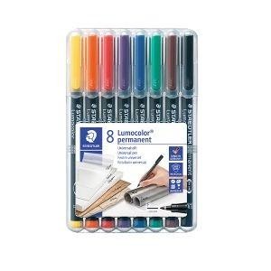 Marcador permanente Staedtler Lumocolor - Colores surtidos - Estuche 8 ud